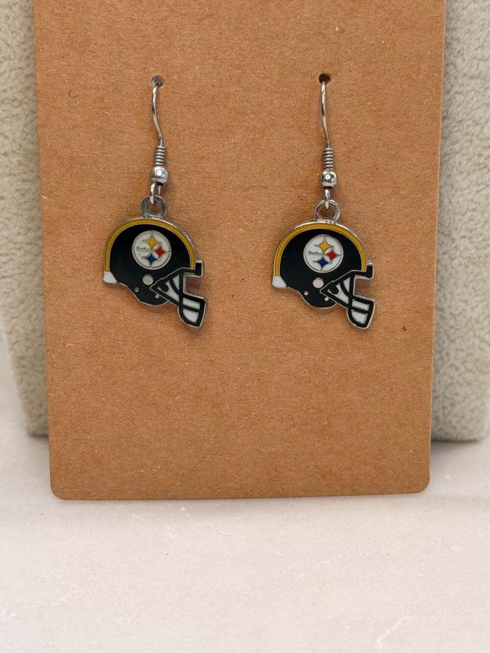 NFL Pittsburgh Steelers Helmet Dangle Earrings